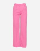lily rose Pantaloni Roz în Stil de Costum cu Găici Dionissa