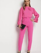 lily rose Pantaloni Roz închis de costum cu curea Nemez