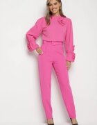lily rose Pantaloni Roz închis de costum cu curea Nemez