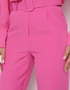 lily rose Pantaloni Roz închis de costum cu curea Nemez