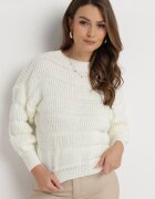 lily rose Pulover Bej deschis cu croială scurtă cu mâneci largi Hejlla
