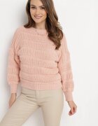 lily rose Pulover Roz Scurt cu Mâneci Largi Hejlla