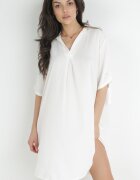 lily rose Rochie albă cu croială dreaptă mini cu guler Zeena