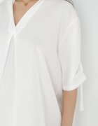 lily rose Rochie albă cu croială dreaptă mini cu guler Zeena