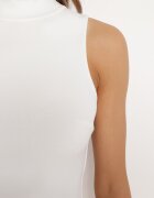 lily rose Rochie Albă cu guler semi-înalt cu fentă frontală Aelwyn