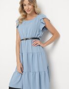 lily rose Rochie Albastră cu Centură Laodolea