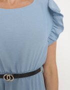 lily rose Rochie Albastră cu Centură Laodolea