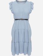 lily rose Rochie Albastră cu Centură Laodolea