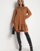 lily rose Rochie Bej Tip cutie Supradimensionată Tize