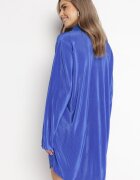 lily rose Rochie bleumarin plisată mini cu croi tip cămașă Unvelc