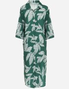 lily rose Rochie Cămașă Verde cu flori Rahila