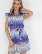 lily rose Rochie Cutie Violetă cu Cordon Legat Medille