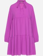 lily rose Rochie Fiolet Evazată cu Volan Uxaria