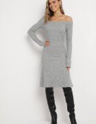 lily rose Rochie Gri Tip Pulover Midi Ocordela