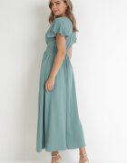 lily rose Rochie Mentă Evazată cu Decolteu Petrecut Hanriette
