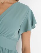 lily rose Rochie Mentă Evazată cu Decolteu Petrecut Hanriette
