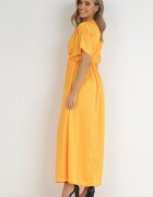 lily rose Rochie Portocalie Satinată Alemyllis