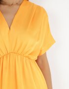 lily rose Rochie Portocalie Satinată Alemyllis