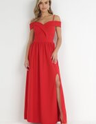 lily rose Rochie roșie evazată cu bretele Maxi Chilli