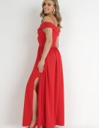 lily rose Rochie roșie evazată cu bretele Maxi Chilli