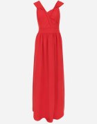 lily rose Rochie roșie evazată cu bretele Maxi Chilli