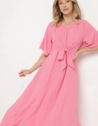 lily rose Rochie Rozalie Maxi cu Legătură Decorativă și Elastic în Talie Myrcella