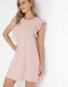 lily rose Rochie Rozalie Mini Dreaptă cu Volane la Umeri Alizea
