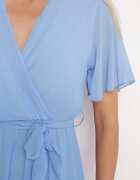lily rose Rochie Tip plic Albastră cu elastic în talie și sus plisat Davitri