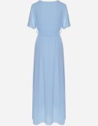 lily rose Rochie Tip plic Albastră cu elastic în talie și sus plisat Davitri