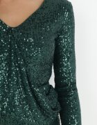 lily rose Rochie Verde închis Mini Cu paiete Cu elastic în talie Colke