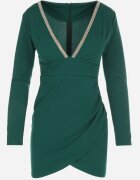 lily rose Rochie Verde închis Mulată cu Zirconii Dennie