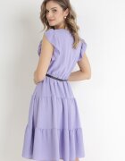 lily rose Rochie violetă cu curea Laodolea