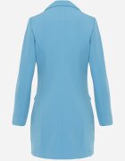 lily rose Sacou Albastru Cambrat Dublu-breasted Swed
