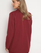 lily rose Sacou bordeaux cu două rânduri de nasturi cu pernițe în umeri Shalisse