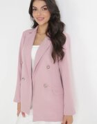 lily rose Sacou roz închis neîncheiat cu nasturi decorativi Nasse