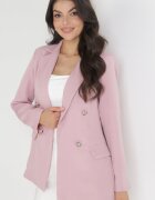 lily rose Sacou roz închis neîncheiat cu nasturi decorativi Nasse