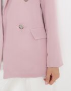 lily rose Sacou roz închis neîncheiat cu nasturi decorativi Nasse