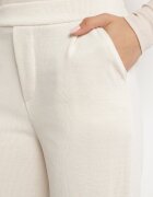 little supermodel Pantaloni Bej deschis cu picioare largi și imitație de buzunare Iridema