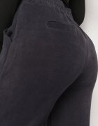 little supermodel Pantaloni bleumarin cu craci largi și imitație de buzunare Iridema