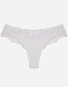 love magnolia Chiloți albi tip tanga cu dantelă Nedareanes