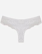 love magnolia Chiloți albi tip tanga cu dantelă Nedareanes