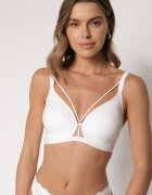 love magnolia Sutien Alb cu Bretele Decorative Zetessa