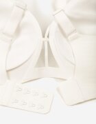 love magnolia Sutien Alb cu Bretele Decorative Zetessa