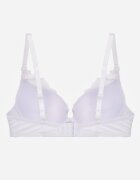 love magnolia Sutien Alb cu Dantelă Decorativă și Decorațiune Metalică Terzedi