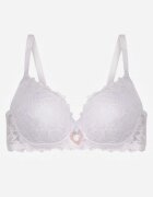 love magnolia Sutien Alb cu Dantelă și Inimă cu Zirconii Coratune