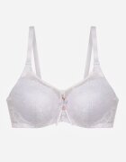 love magnolia Sutien alb cu dantelă și inserție transparentă Heliphine