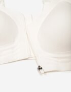 love magnolia Sutien Alb Sport cu Fermoar în Față Eziline