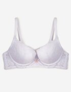 love magnolia Sutien Alb Tip Push-Up Decorat cu dantelă benzi și aplicație Ezinzee