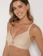 love magnolia Sutien Bej cu Bretele Decorative Zetessa