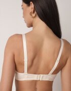 love magnolia Sutien Bej cu Dantelă și Inserție Transparentă Heliphine